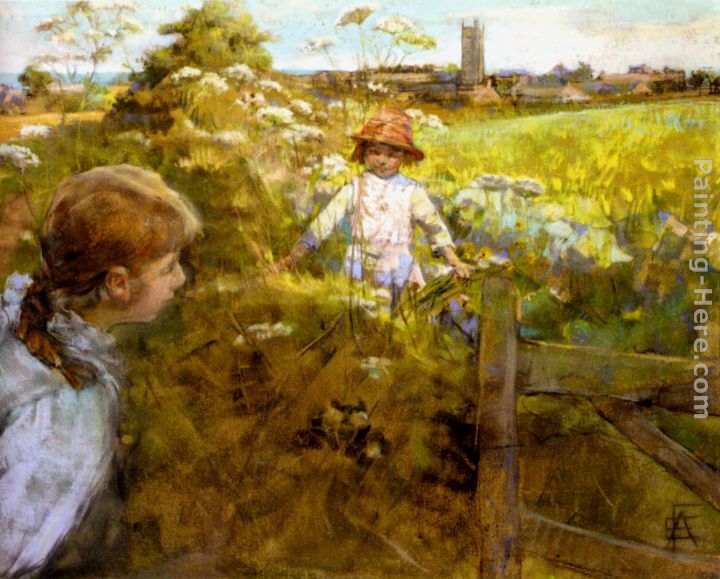 Hide And Seek painting - Stanhope Alexander Forbes Hide And Seek art painting